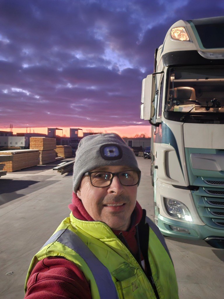 Shane Fullwood, the man in the cab behind Hawksbury Timber
